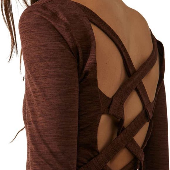 Women's FP Movement Relieve Cross Back Free People Long Sleeve Jumpsuit - Picture 6 of 15